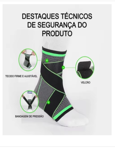 Tornozeleira de Proteção Compressão Ortopédica Estabilizadora