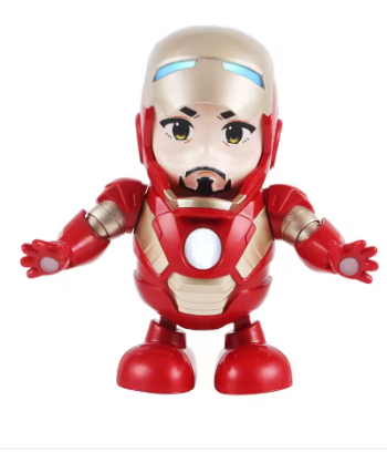 Boneco robô do Homem de Ferro: Dança, acende luzes e toca músicas
