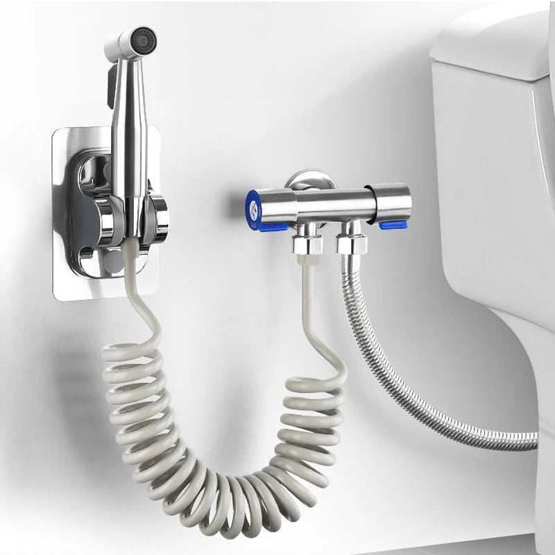 Conjunto de pulverizador de bidê portátil