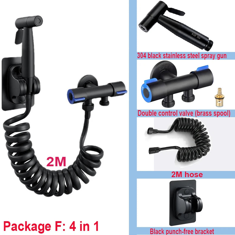 Conjunto de pulverizador de bidê portátil