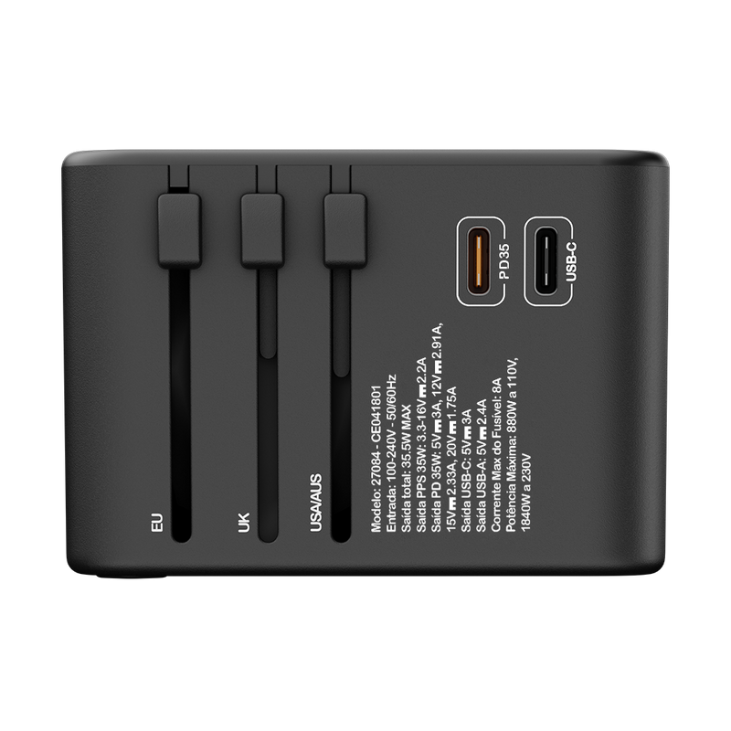 Adaptador universal de tomadas