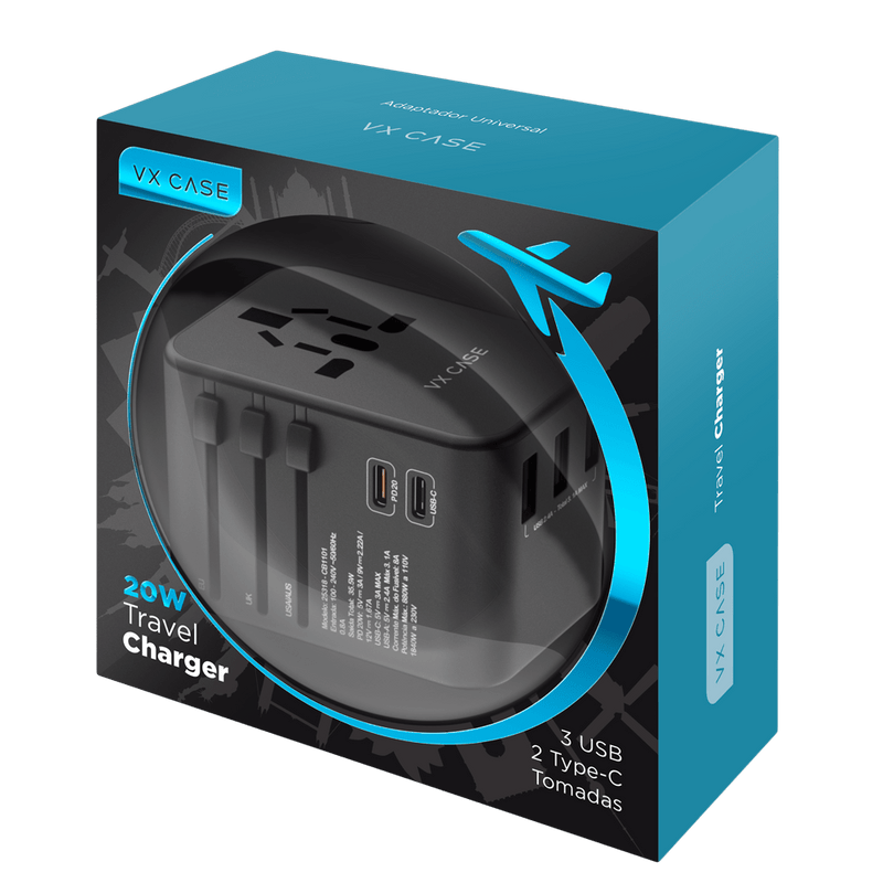 Adaptador universal de tomadas