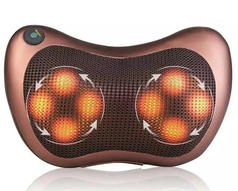 Massageador 8 Bolas Shiatsu, Almofada Lombar Pescoço