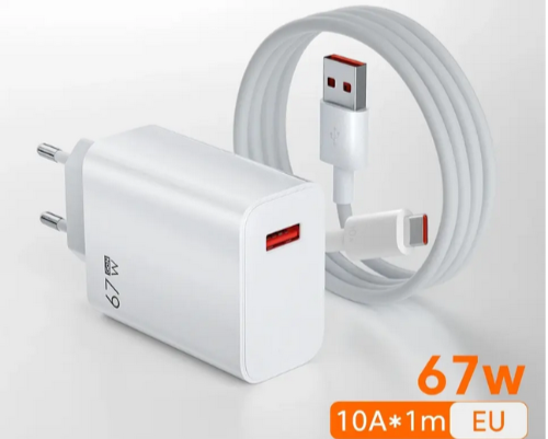 Carregador turbo eficiente 67w