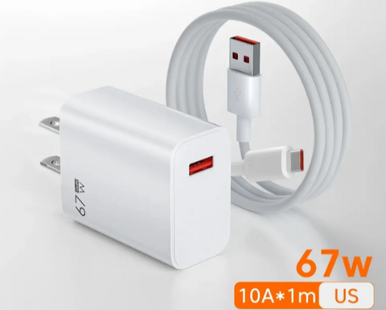 Carregador turbo eficiente 67w