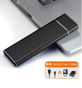 Drive externo SSD: Alta velocidade USB 3.1 Tipo-C