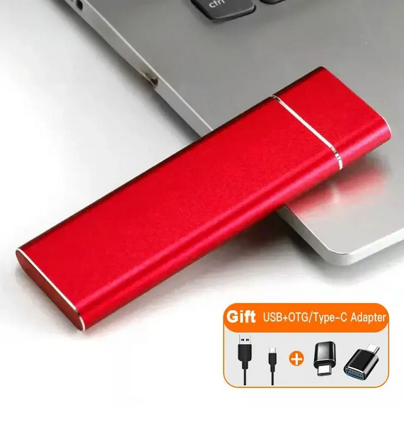 Drive externo SSD: Alta velocidade USB 3.1 Tipo-C