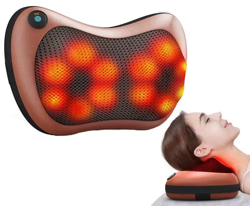 Massageador 8 Bolas Shiatsu, Almofada Lombar Pescoço