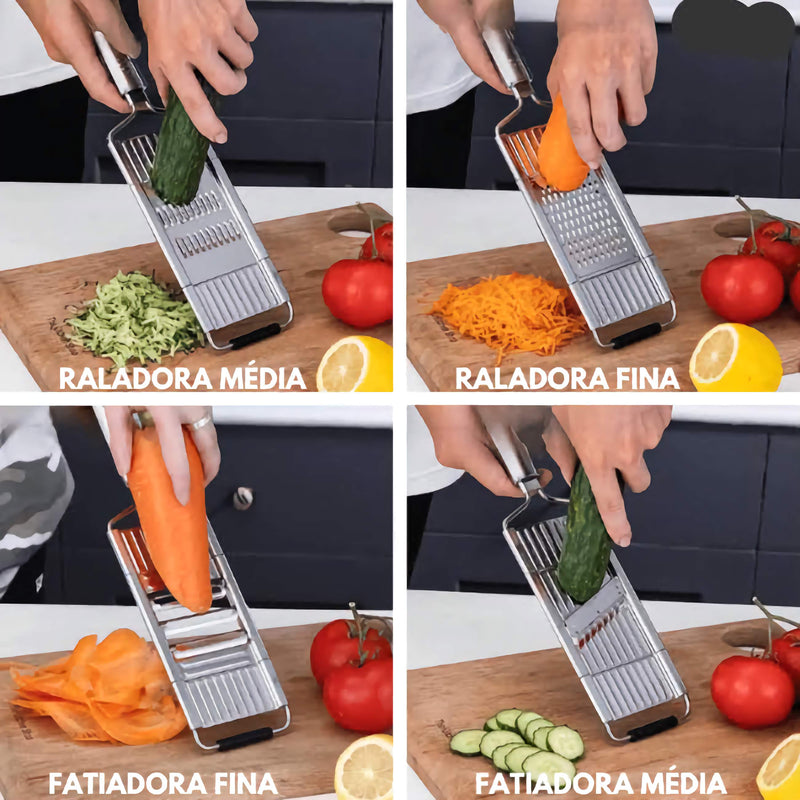 Ralador multiuso em aço inox